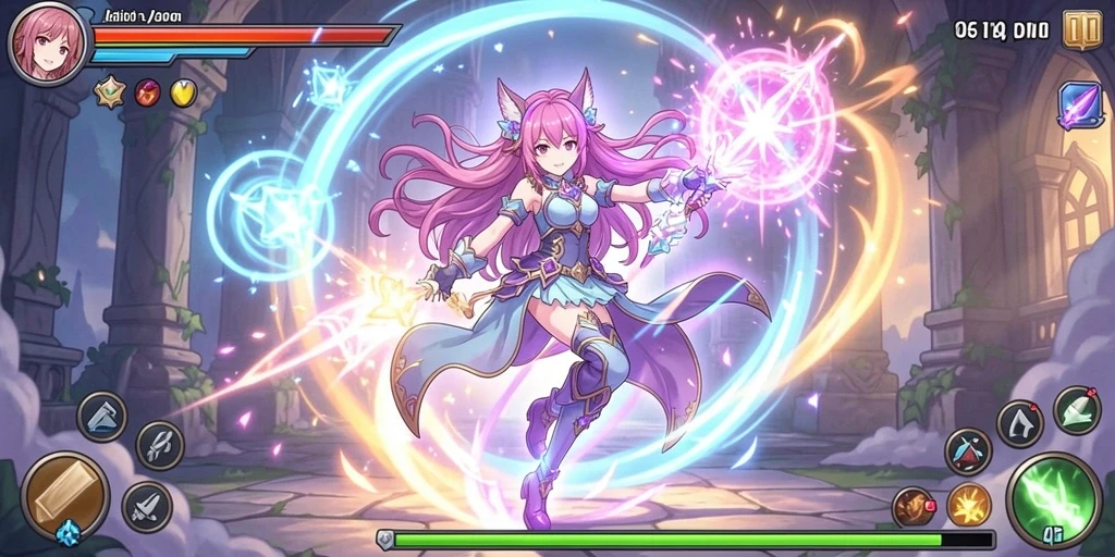Cuplikan dari mode multiplayer saat pemain berinteraksi.