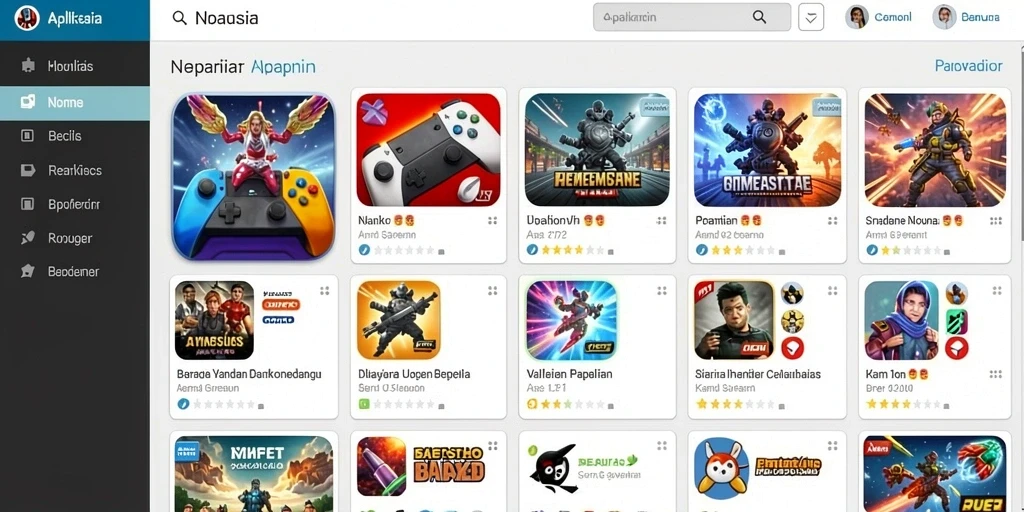 Screenshot ketiga menggambarkan fitur interaksi sosial antar pemain.